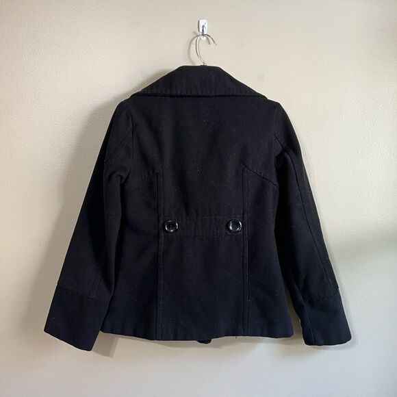 Rue 21 small black pea coat - Picture 2 of 3